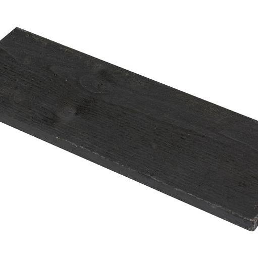 Plank Zwart Vuren Ruw 21×19,5×400 cm – Duurzaam, stijlvol en veelzijdig