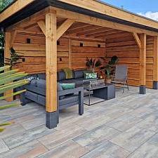 H2O Comfort Square 40x80x5 cm Tricolore Tuintegel – Duurzaam, Stijlvol en Comfortabel