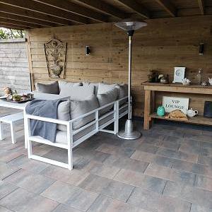 H2O Comfort Square 60x30x5 cm Tricolore – Stijlvolle steen voor de tuin