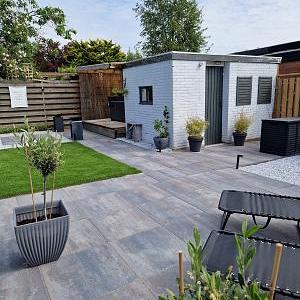 H2O Comfort Square 60x60x4 cm Ocean – Stijlvolle steen voor tuin en terras