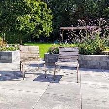 H2O Comfort Square 60x60x4 cm Nero/Grey – Stijlvolle steen voor tuin en terras