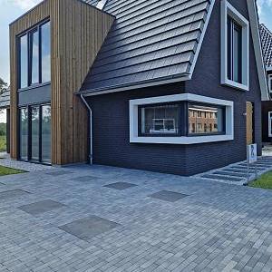 Patio Brick Dikformaat XL 28x7x8 cm nero/grey – Tijdloze en Duurzame Sierbestrating