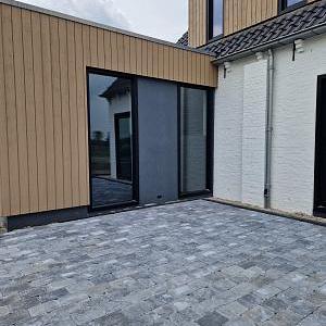 Stonique trommelsteen 21x14x7 cm grijs/zwart – tijdloze natuursteen voor tuin en oprit