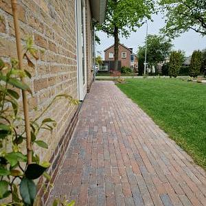 Stonique trommelsteen waalformaat 7 cm oud sneek – stijlvolle bestrating met karakter