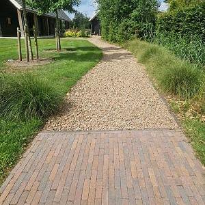 Stonique trommelsteen waalformaat 7 cm oud bussum – stijlvolle bestrating met karakter