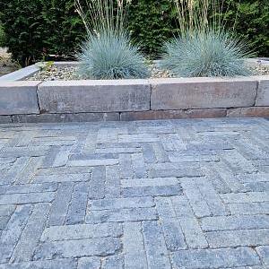 Stonique trommelsteen waalformaat 7 cm grijs/zwart – stijlvolle bestrating met karakter