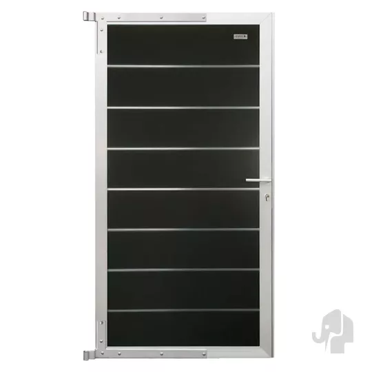 Elephant Tuindeur Modular Evo houtcomposiet FSC – Antraciet/Aluminium | 4x90x174 cm