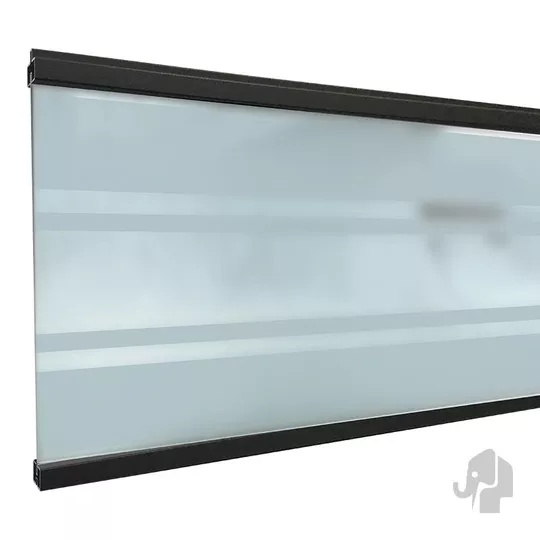 Elephant recht windscherm mat hardglas 90 x 180 cm – stijlvol, duurzaam en windwerend