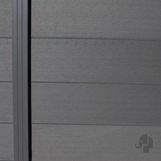 Elephant veer/tussenprofiel Modular Evo aluminium 2x2x179,3 cm antraciet – gepoedercoat (8 stuks in