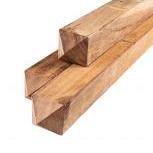 Paal hardhout met diamantkop 11,5 × 11,5 × 300 cm – Duurzame keuze voor elke buitenconstructie