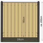 Beton Paal antraciet 10x10x275 cm – Sterk, Stijlvol en Onderhoudsarm