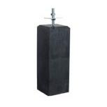 Beton Poer zwart met facet 14x14x58 cm incl verstelbare bev.plaat – de ideale funderingsoplossing