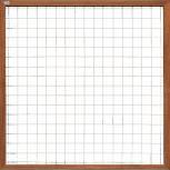 Draadscherm Bangkirai. Kader 180x180 cm