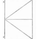 Stalen frame incl. duim universeel – 155 x 120 cm