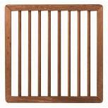 Bangkirai Deur Recht Kader 100x100 cm – Duurzaam, stijlvol en perfect voor elke tuin