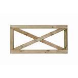 Grenen boerenland hek 75x150 cm – duurzame landelijke erfafscheiding