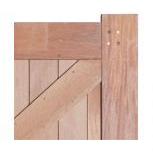 Hardhouten Poort Enkel – Linksdraaiend 180x125 cm: Duurzame en stijlvolle toegang tot jouw tuin