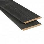 Achterwand  Vuren Zwart half lips verticaal 580 cm