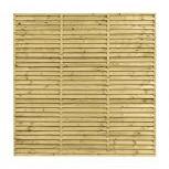 Vuren Louvre Scherm 180x180 cm – Stijlvolle privacy en natuurlijke uitstraling