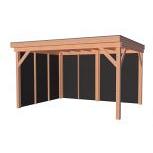 Douglas Overkapping Premium Ruw 300x400 cm – Luxe, Duurzaamheid & Sfeervolle Buitenruimte