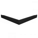 Aluminium buitenhoek zwart 9005 , incl. verbindingsstuk 4,5x4,5x500 cm