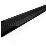 Aluminium daklijst zwart  ral 9005, 4,5x4,5x250 cm