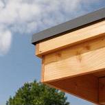 Aluminium daklijst zwart  ral 9005, 4,5x4,5x250 cm