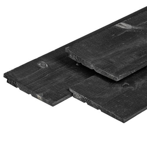 Vuren afdeklijst zwart gespoten t.b.v. beton 180 cm – Strakke afwerking en duurzame bescherming