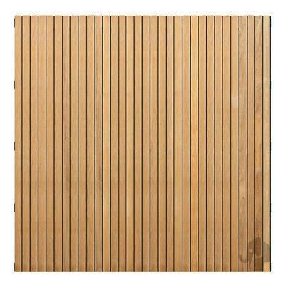 Elephant schutting Stripes Black hardhout FSC gevingerlast 45x1800x1800mm bruin/zwart RVS geschroefd