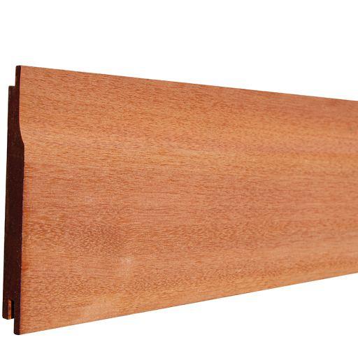 Elephant Rabatdeel Kapur Hardhout 1,8 x 12,7 (14,4) x 365 cm – Geschaafd met Mes en Groef Profiel