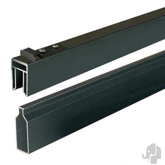 Elephant onder- en bovenregel Modular Rhombus aluminium 2x4,1x180 cm – antraciet gepoedercoat (2 stu