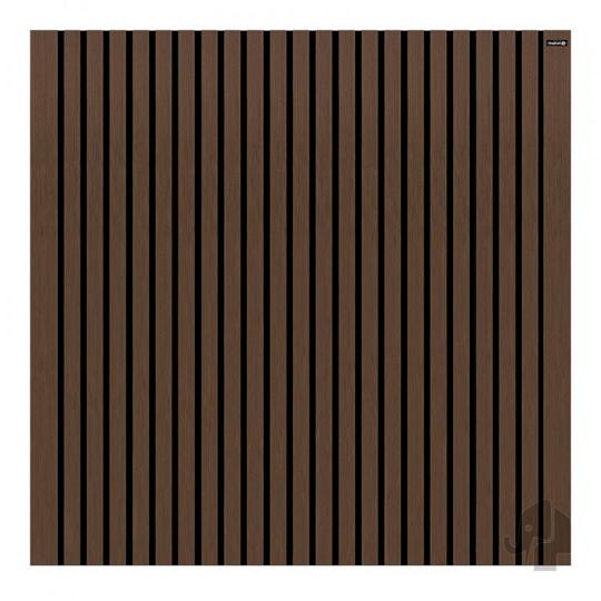 Elephant schutting Stripes Black houtcomposiet FSC 180x180 cm co-ex Natural dark brown