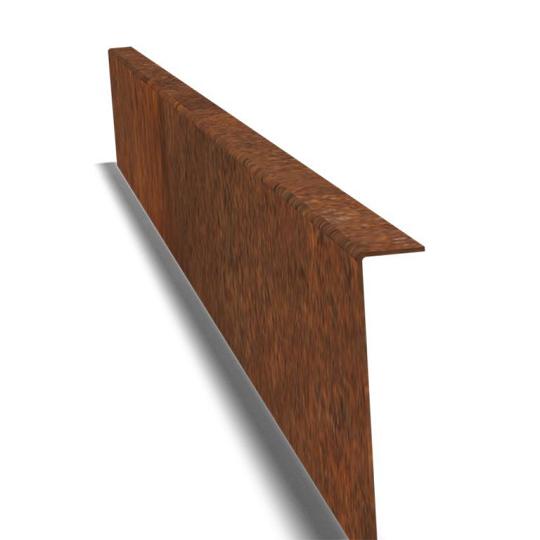 Cortenstaal borderrand - Gezet - Hoogte 12 cm - Complete set 24 meter