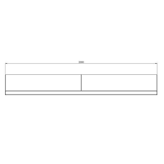 Cortenstaal keerwand - Recht - 200 x 40 cm