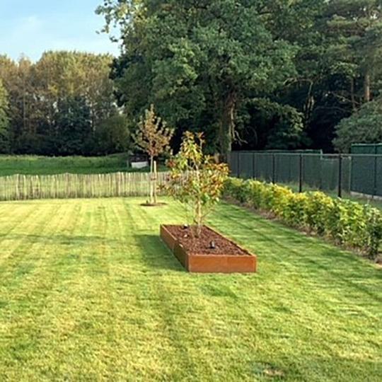 Cortenstaal keerwand - Recht - 150 x 50 cm