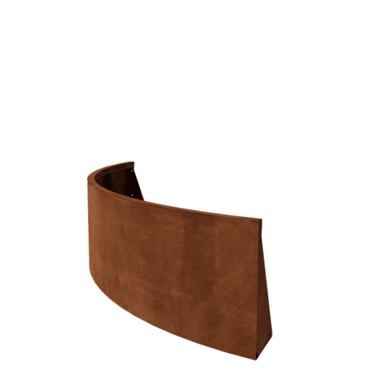 Cortenstaal keerwand - Buitenbocht - 150 x 150 x 50 cm