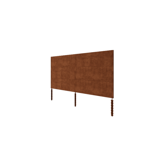 Cortenstaal schutting H3 - Complete set - 378 x 6 x 190 cm