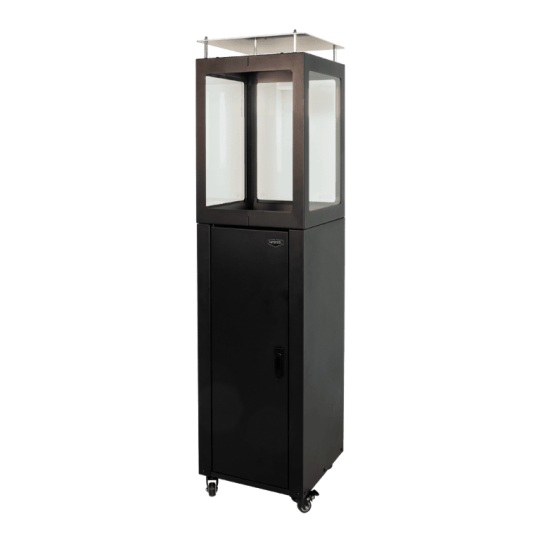 Pellet terrasverwarmer - Square - Zwart