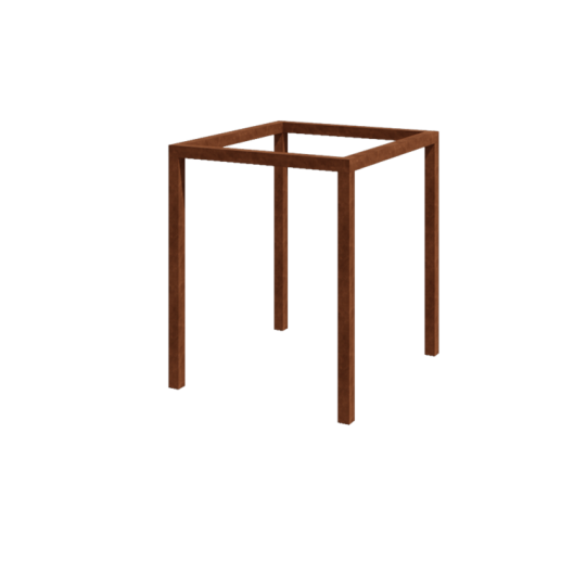 Cortenstaal pergola - Vierkant - 224 x 200 x 230 cm - Zonder betonpoer