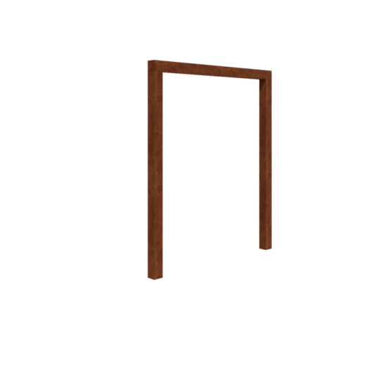 Cortenstaal pergola - Recht - 200 x 230 cm - Zonder betonpoer