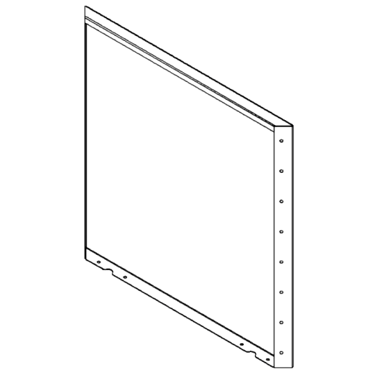 Cortenstaal plantenbak - paneel - 80 x 80 cm