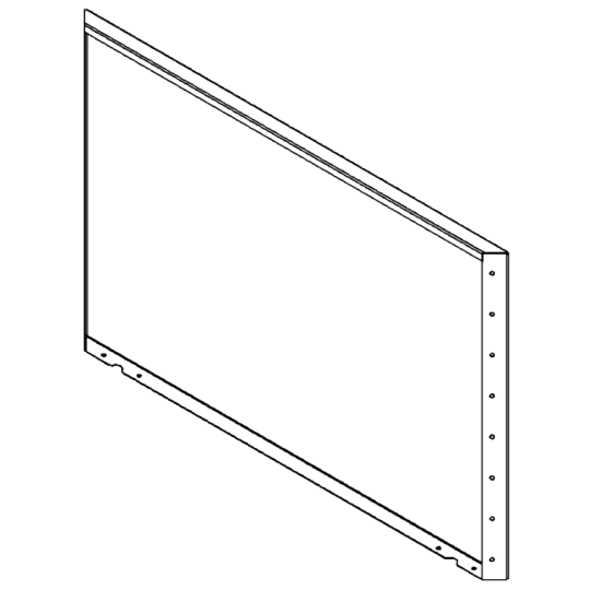 Cortenstaal plantenbak - paneel - 80 x 120 cm
