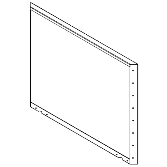 Cortenstaal plantenbak - paneel - 80 x 100 cm