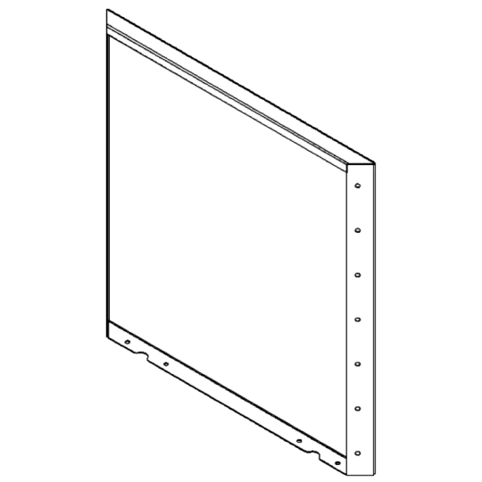 Cortenstaal plantenbak - paneel - 70 x 70 cm