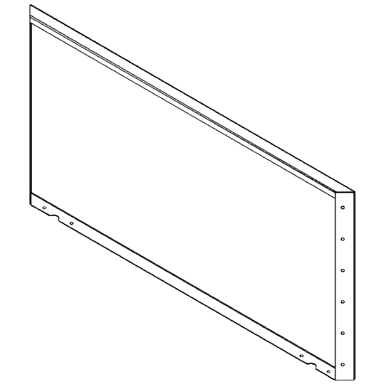 Cortenstaal plantenbak - paneel - 60 x 120 cm
