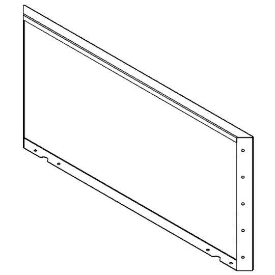 Cortenstaal plantenbak - paneel - 50 x 100 cm