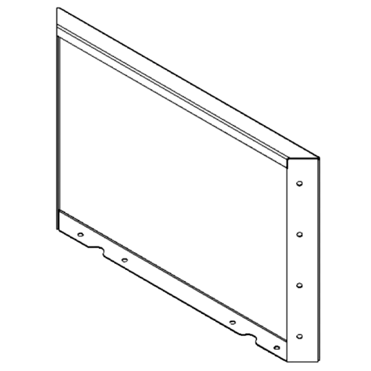 Cortenstaal plantenbak - paneel - 40 x 60 cm