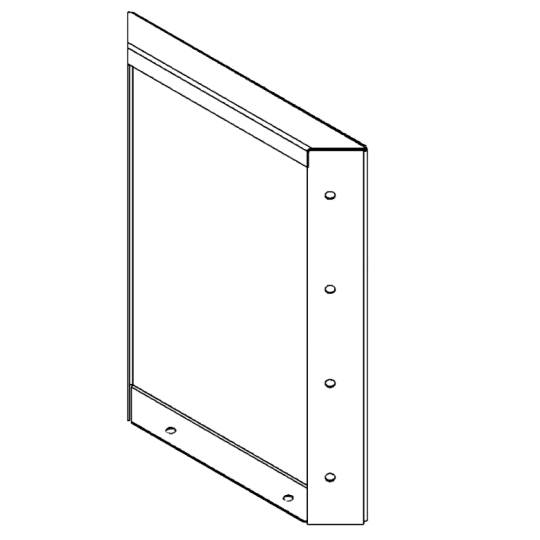 Cortenstaal plantenbak - paneel - 40 x 30 cm