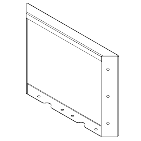 Cortenstaal plantenbak - paneel - 30 x 40 cm