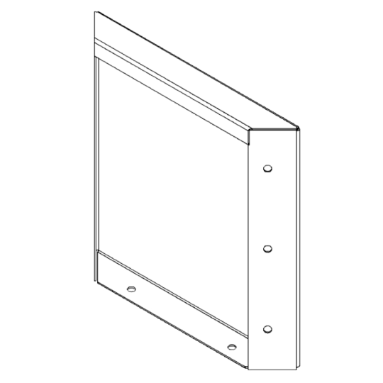 Cortenstaal plantenbak - paneel - 30 x 30 cm